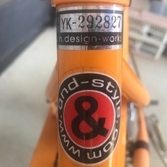 お洒落★ 子供用自転車 a.n.design works 16インチ LAZER ヘルメット付き★キッズサイクル　　の画像
