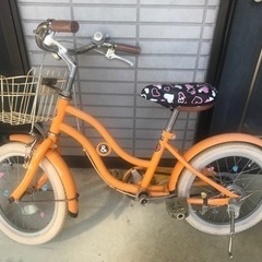 お洒落★ 子供用自転車 a.n.design works 16インチ LAZER ヘルメット付き★キッズサイクル　　の画像