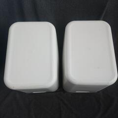 無印 やわらかポリエチレンケース・深・蓋付き x ２個の画像