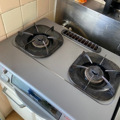 ガスコンロ2口　都市ガス　引っ越しに伴いの画像