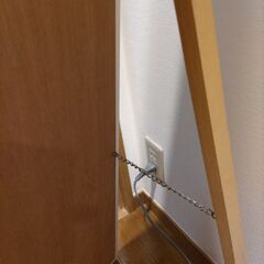 【引き取り限定】スリムなスタンドミラー　ホワイト　全身鏡　新生活の画像