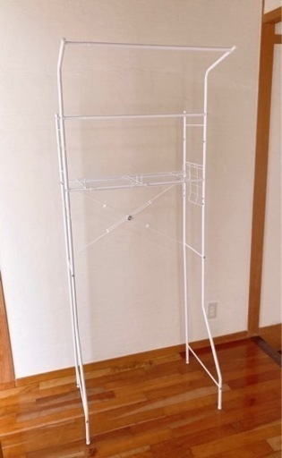 ☆組み立て済☆洗濯機ラック（白）新品未使用☆