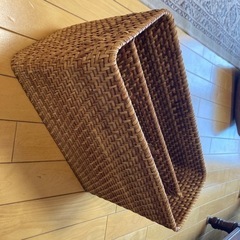 藤製　収納カゴ