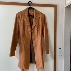 レザースプリングコート　9号　レディース