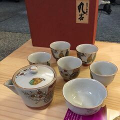 ■金泉黄ララ■ 石川県　九谷焼　茶器セット　未使用品　希少！