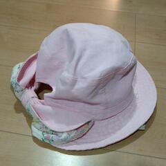子供用帽子(54cm/ゴム紐、首日除け付き)