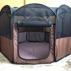 ペット用品　アイリスオーヤマ折りたたみソフトサークルの画像