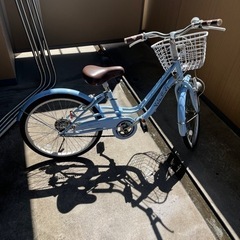 女の子用20インチ自転車の画像
