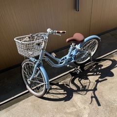 女の子用20インチ自転車の画像
