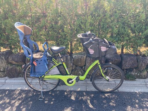 【引取限定、汚れ・経年劣化あり、説明文必読】2015年購入 パナソニック 電動アシスト自転車 ギュットDX フレッシュグリーン 26インチ