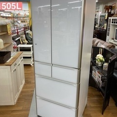 I601 🌈 HITACHI 6ドア冷蔵庫 （505L） ⭐ 動作確認済 ⭐ クリーニング済