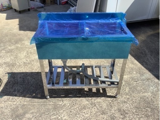 値下げします❗️新品未使用❗️2槽厨房用流し台