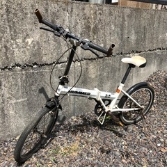 折りたたみ HUMMER ハマー 自転車 ギア6速 ホワイト
