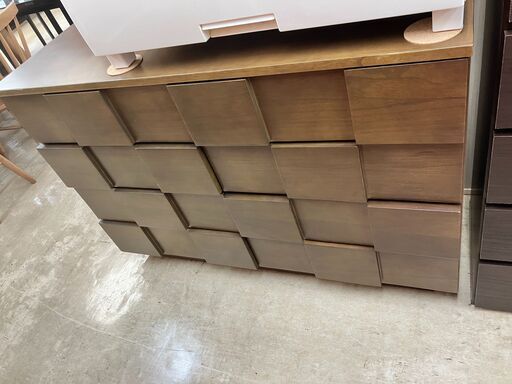 サンウッディ 4段チェスト モダンデザイン 天然木 No.2816● ※現金、クレジット、ぺイペイ、スマホ決済対応※