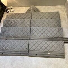 歩道上がり　スロープ　8個セット　サイズ６０ｘ２７ｘ１０　手渡し希望
