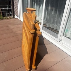 木製デッキチェアの画像