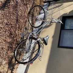 通学用自転車の画像