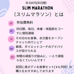 3/27(月）～10日間スリムマラソン、リニューアル🤩参加者募集😊💟の画像