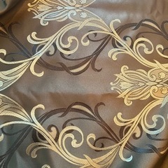 オーダーカーテン　織　ジャガード　茶　ブラウン　100×190 ...