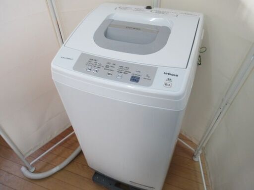 1ヶ月保証/洗濯機/5キロ/5kg/1人暮らし/単身サイズ/新生活/HITACHI/日立/NW-H53/中古品/J5072/