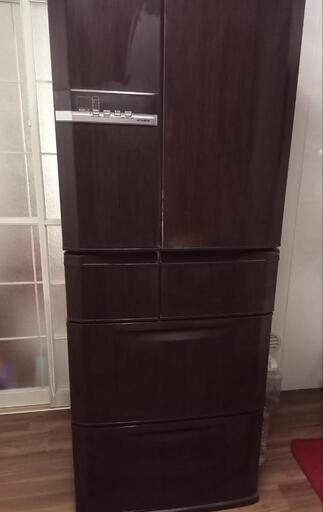 三菱ノンフロン冷凍冷蔵庫　MR-E50R/ウッディブラウン/6ドア