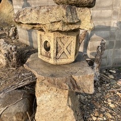 大型　石灯籠④ 国産　天然石【引き取りエリア兵庫県】の画像