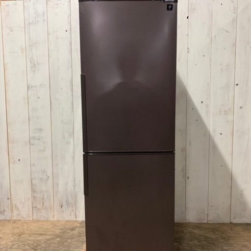 4/8 終 ☆人気モデル☆ 2018年製 SHARP 冷蔵庫 SJ-PD27D-T 2ドア 271L 菊TK