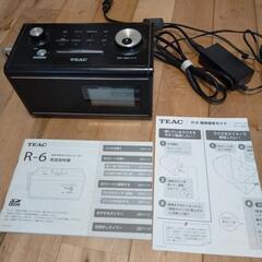 TEAC ◆AM/FMラジオレコーダーR6　ジャンク扱い　予約録...