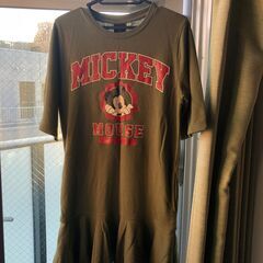 無料・MOUSSY・ワンピース・オリーブ色