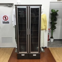ニトリのキャビネット(ガラス2枚扉)をご紹介します‼︎ トレジャーファクトリーつくば店