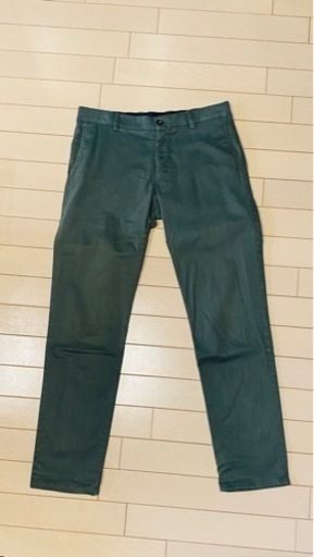 BERWICH カーキ スキニーパンツ