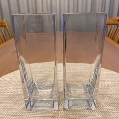 【譲ります】ニトリ花瓶  フラワーベース タンク(20cm)