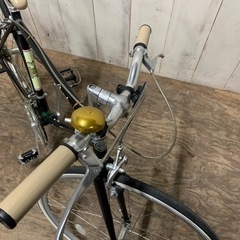 4/12終 ☆状態良好☆ クロスバイク 2×7段変速 軽量アルミ