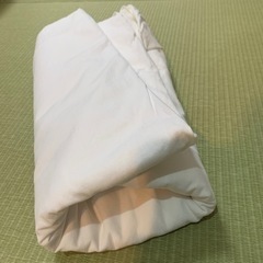美品❗️綿100%シングルフラットシーツの画像