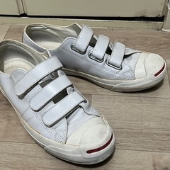 コンバース CONVERSE ジャックパーセル ローカット  27.5cm (JACK PURCELL V-3 LEATHER II 1CK772 )ホワイト の画像