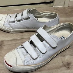 コンバース CONVERSE ジャックパーセル ローカット  27.5cm (JACK PURCELL V-3 LEATHER II 1CK772 )ホワイト の画像