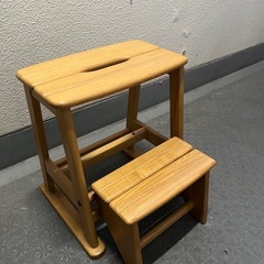 踏み台　折りたたみ式　木製