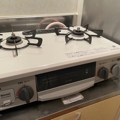 リンナイ 二口ガスコンロ RTE340BE  去年購入