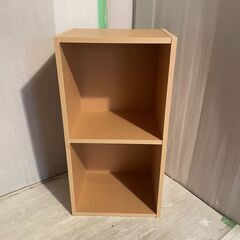 カラーボックス　2段　幅37.5㎝　奥行29㎝　高さ73㎝　＃25539の画像