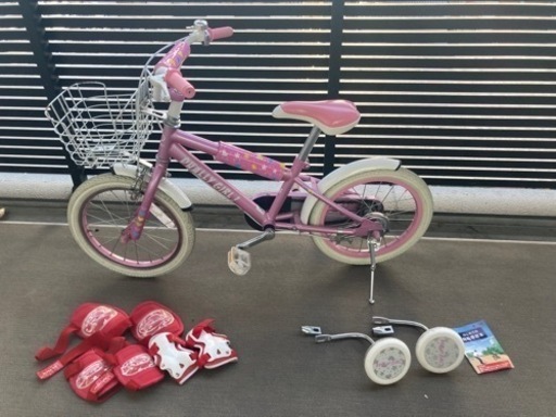 ⭐︎お引き取り専用　DUALLY GIRL 子供用 自転車16インチ　ピンク　補助輪　プロテクター付き