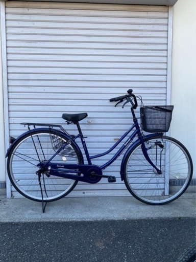 ☆前タイヤ新古後ろタイヤ良品☆ 27インチ LEDオートライト軽快車 防犯登録料込!! [No.279]