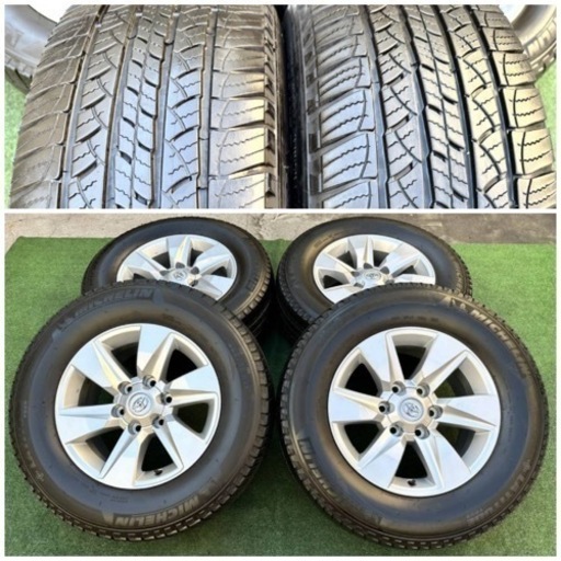 トヨタプラド純正17インチアルミホイールミシュラン265/65R17 4本