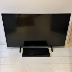 【美品】43型液晶テレビ及びブルーレイディスクレコーダー