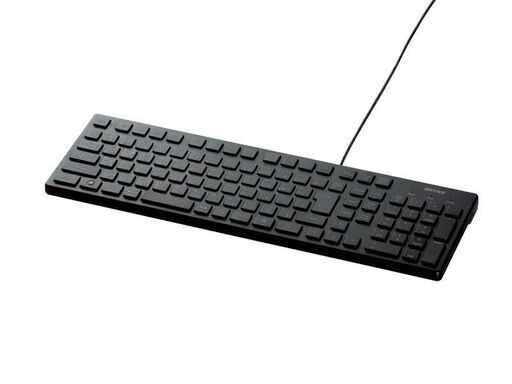 ★未使用品★バッファロー BUFFALO USB接続 有線スタイリッシュキーボード ブラック BSKBU15BK