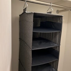 吊り収納 2こ洋服収納 クローゼット収納 帽子収納 カバン収納の画像