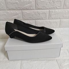 ジェリービーンズ　黒のパンプス　24cm　ヒール高2.5cm　ヒ...