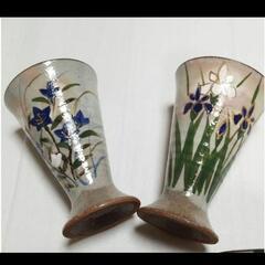 四季花手書きワイングラス陶器製5客セットです ワインにの画像