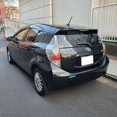 アクアG　H25　車検5/12　走行101000キロ　純正ナビ＆フルセグTV　カラーバックカメラ　ETC　LEDヘッドライト　スマートキー　社外14AWの画像