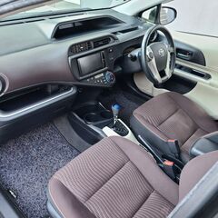 アクアG　H25　車検5/12　走行101000キロ　純正ナビ＆フルセグTV　カラーバックカメラ　ETC　LEDヘッドライト　スマートキー　社外14AWの画像