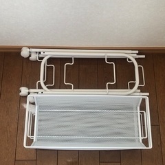 キッチンワゴン　ラック　収納　ニトリ　組立式の画像
